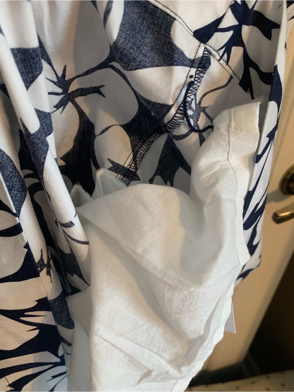 J. Crew White Halter Dress with Navy Floral Detailing NWT - Picture 8 of 11
